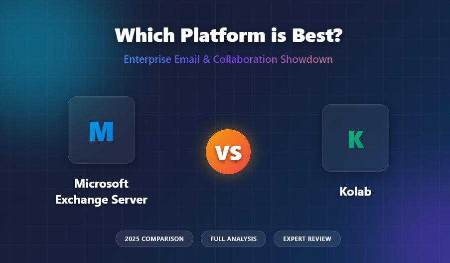 Microsoft Exchange Server vs Kolab: Which Platform is Best?