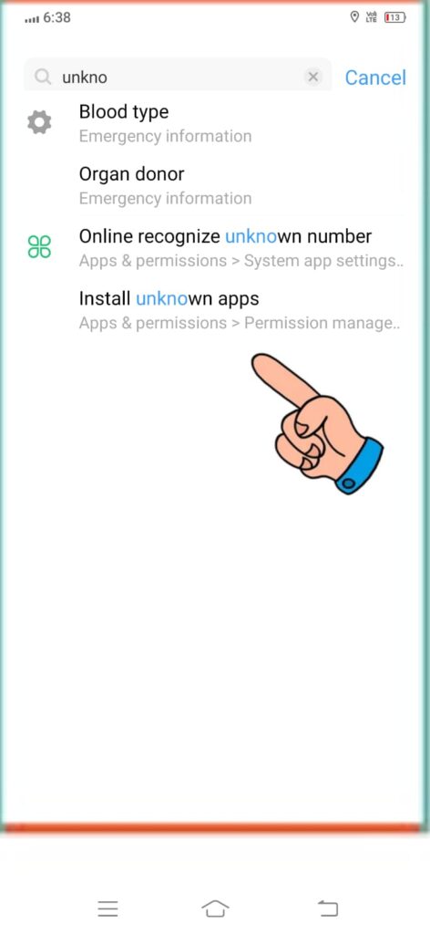 install unknown apps